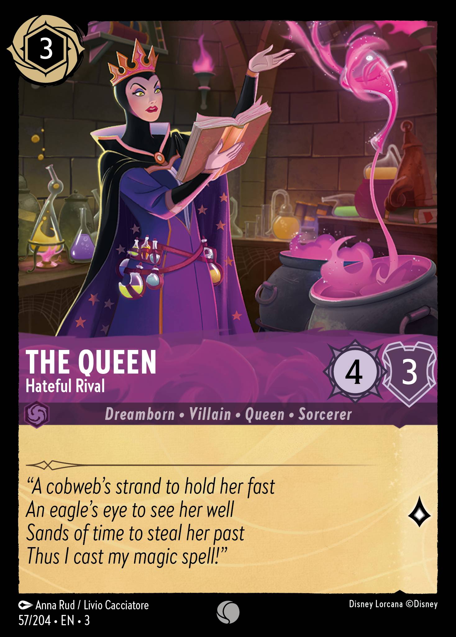 The Queen — Hateful Rival Disney Lorcana card