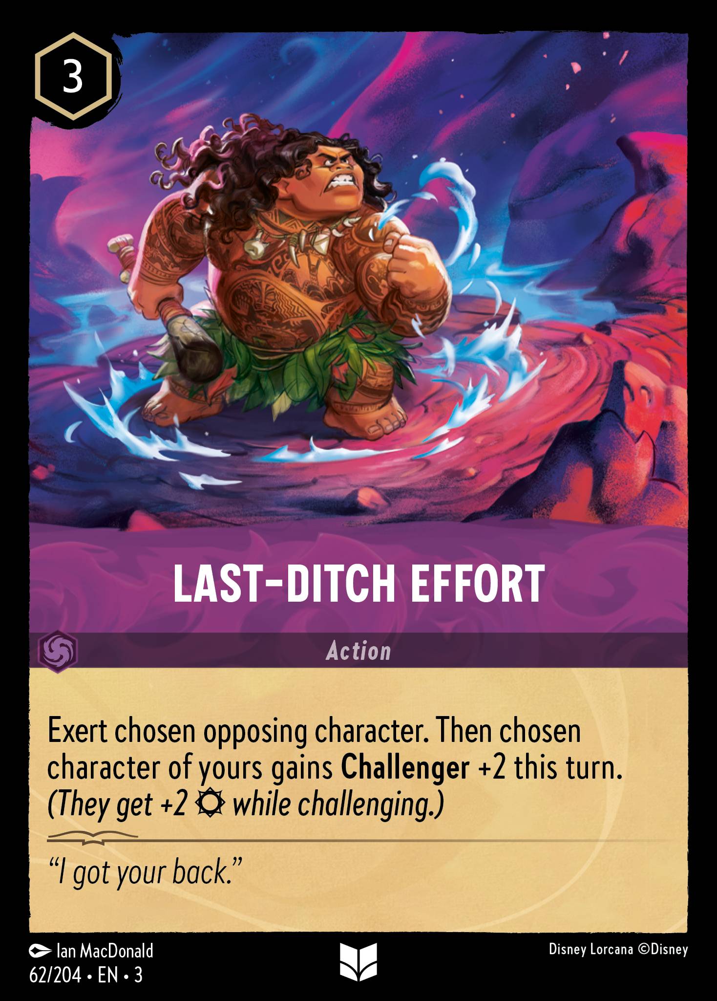 Last-Ditch Effort Disney Lorcana card