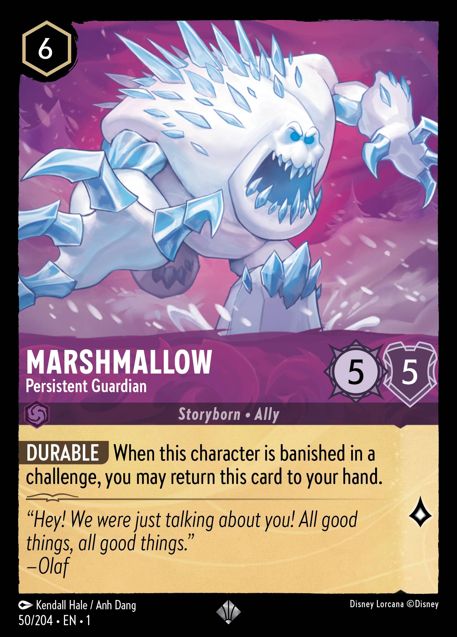 Marshmallow — Persistent Guardian Disney Lorcana card