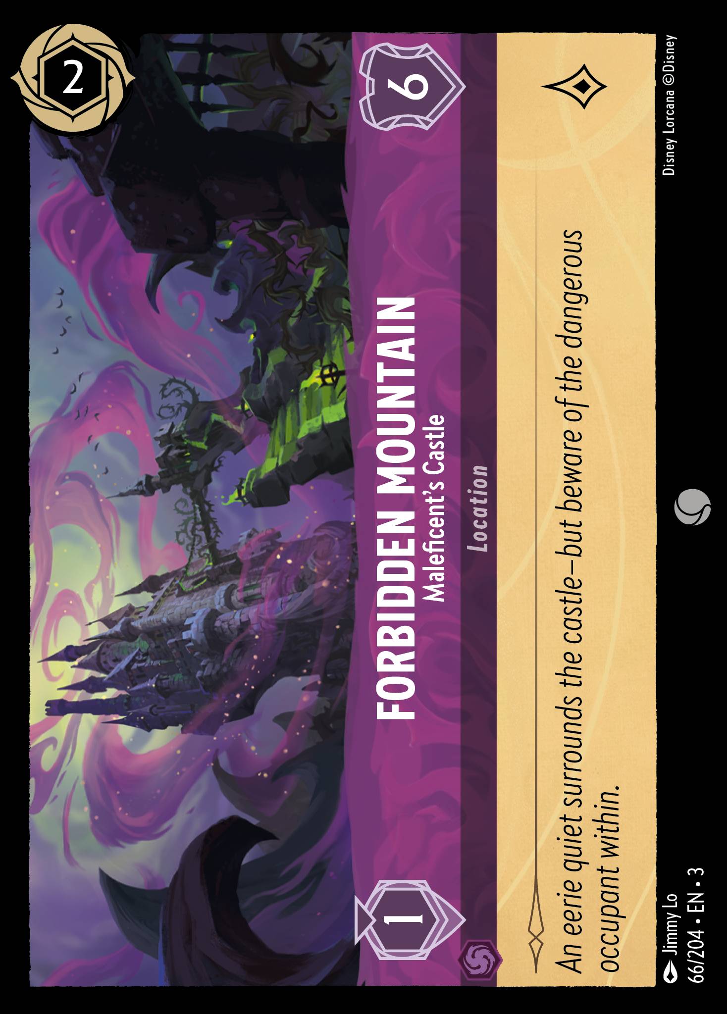 Forbidden Mountain — Maleficent's Castle Disney Lorcana card