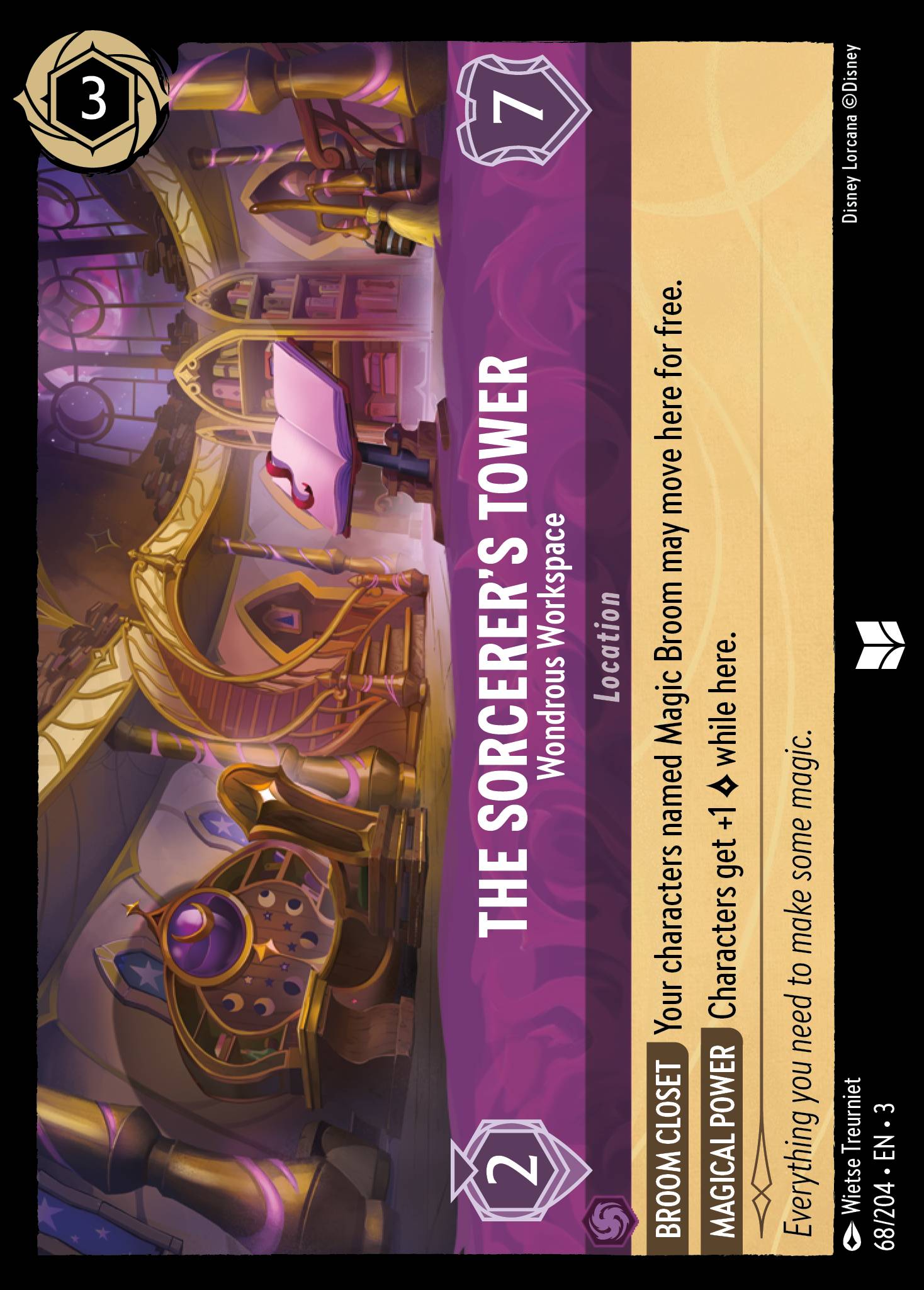The Sorcerer's Tower — Wondrous Workspace Disney Lorcana card