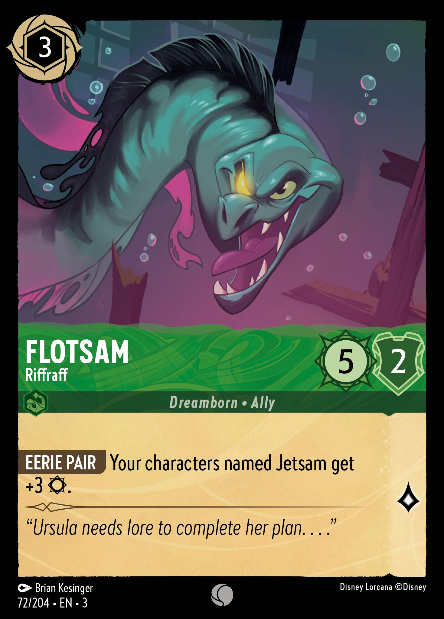 Flotsam — Riffraff Disney Lorcana card