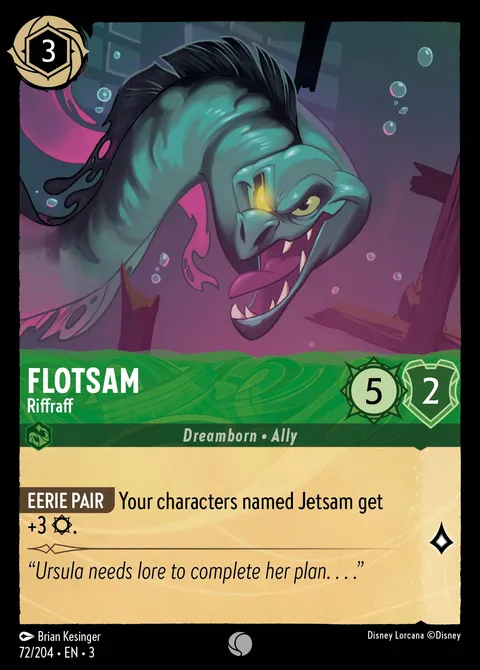 Flotsam — Riffraff Disney Lorcana card