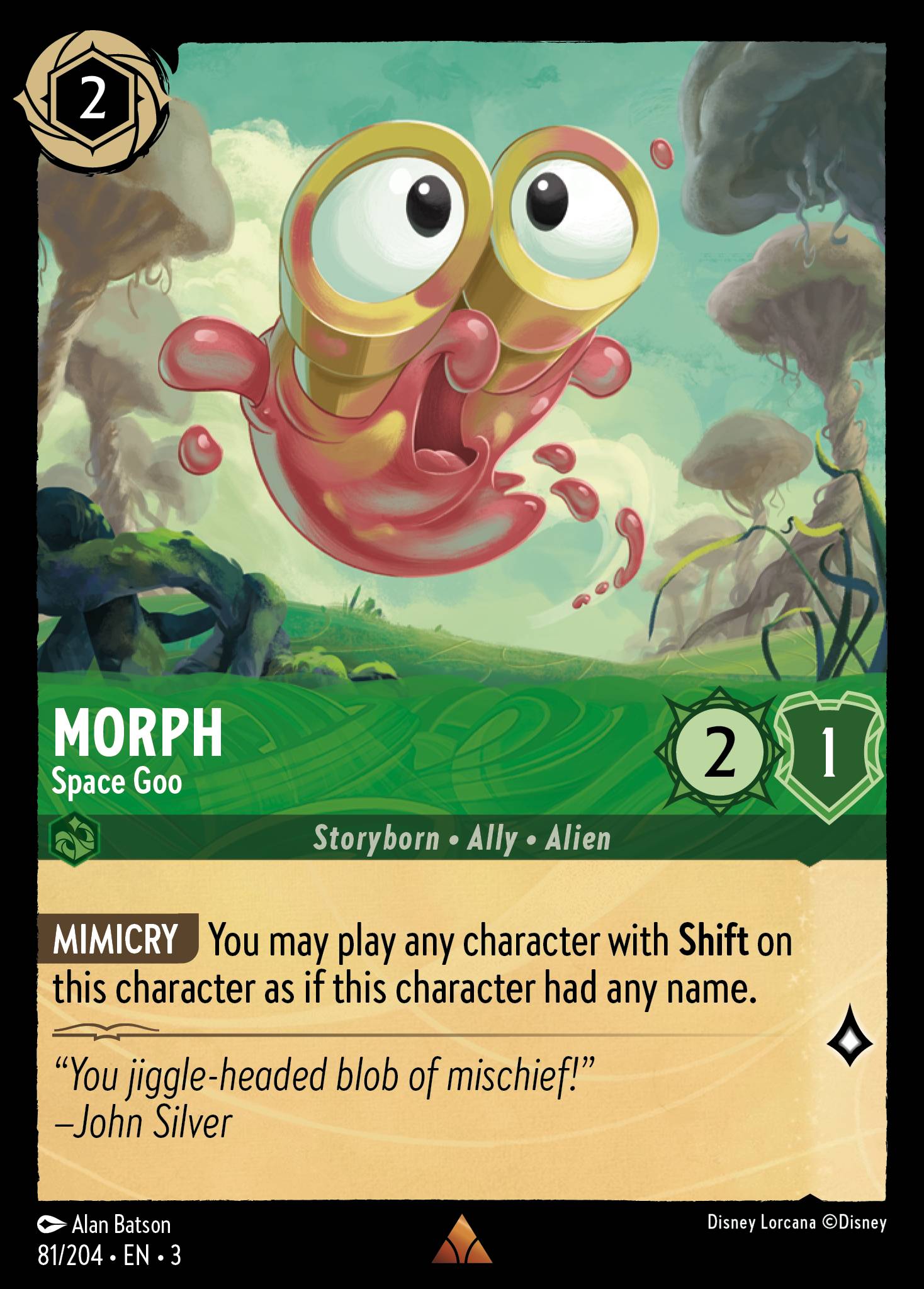 Morph — Space Goo Disney Lorcana card