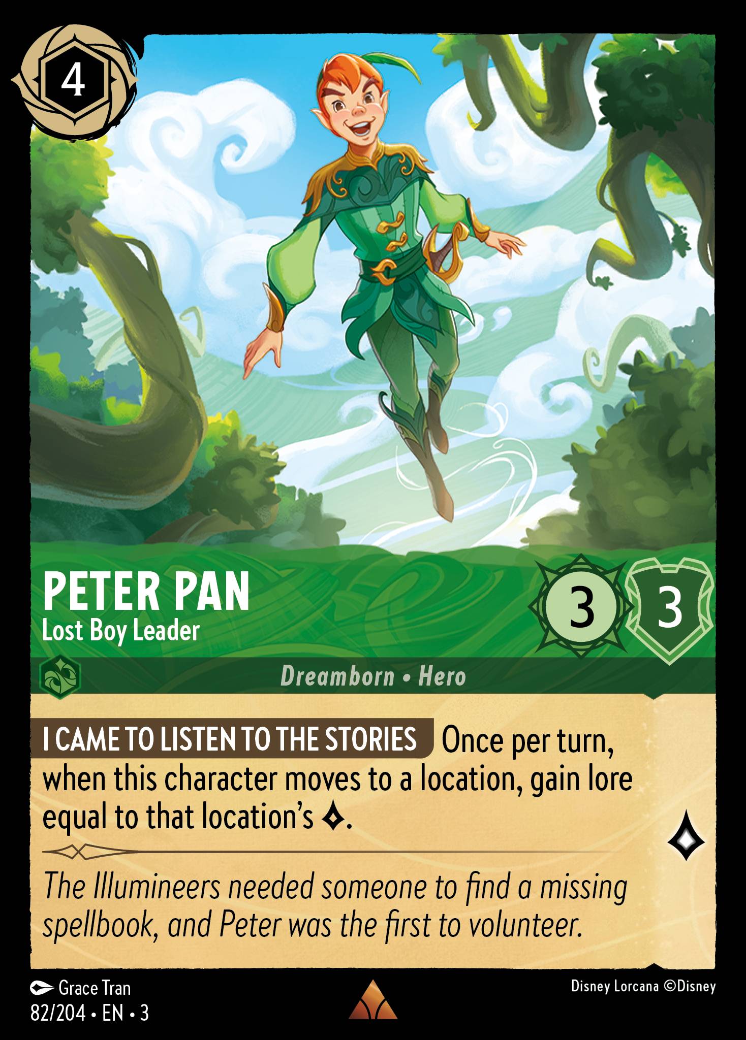 Peter Pan — Lost Boy Leader Disney Lorcana card