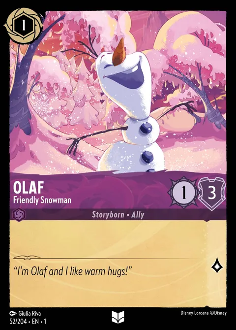 Olaf — Friendly Snowman Disney Lorcana card