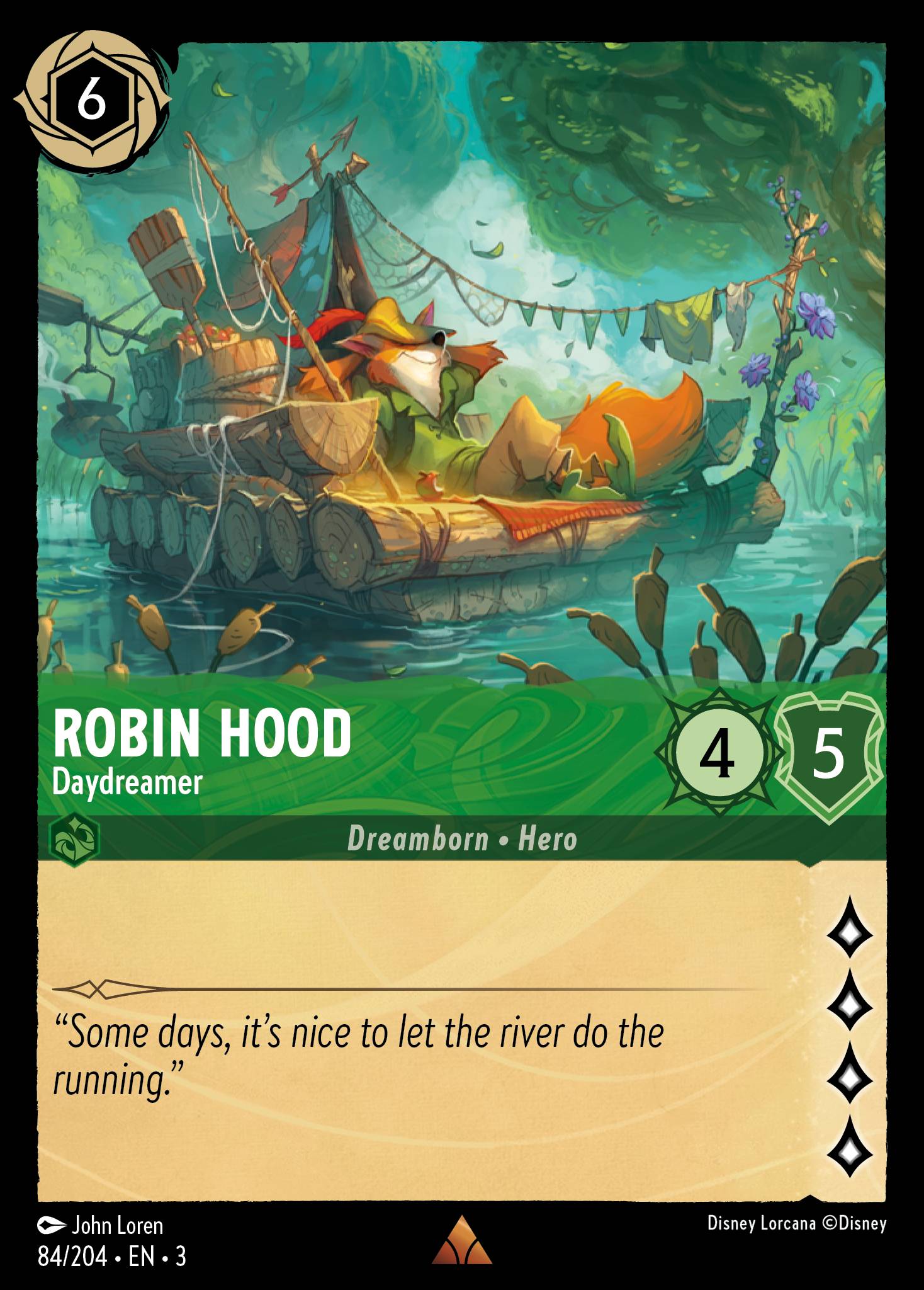 Robin Hood — Daydreamer Disney Lorcana card