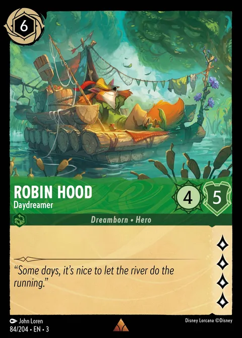 Robin Hood — Daydreamer Disney Lorcana card