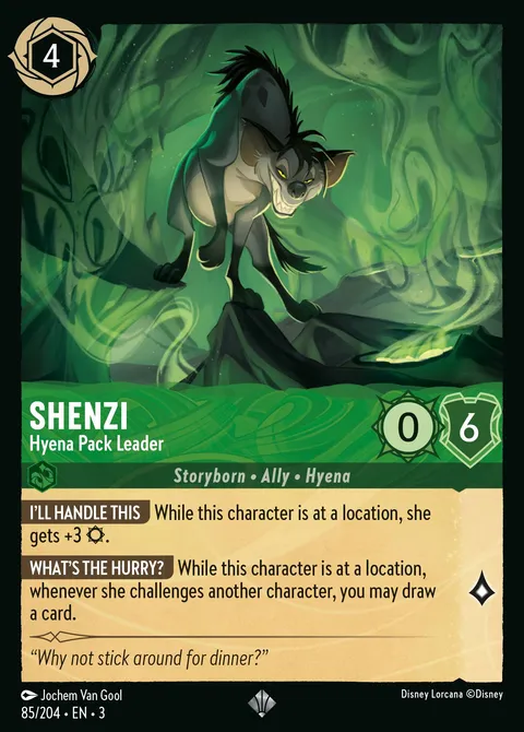 Shenzi — Hyena Pack Leader Disney Lorcana card