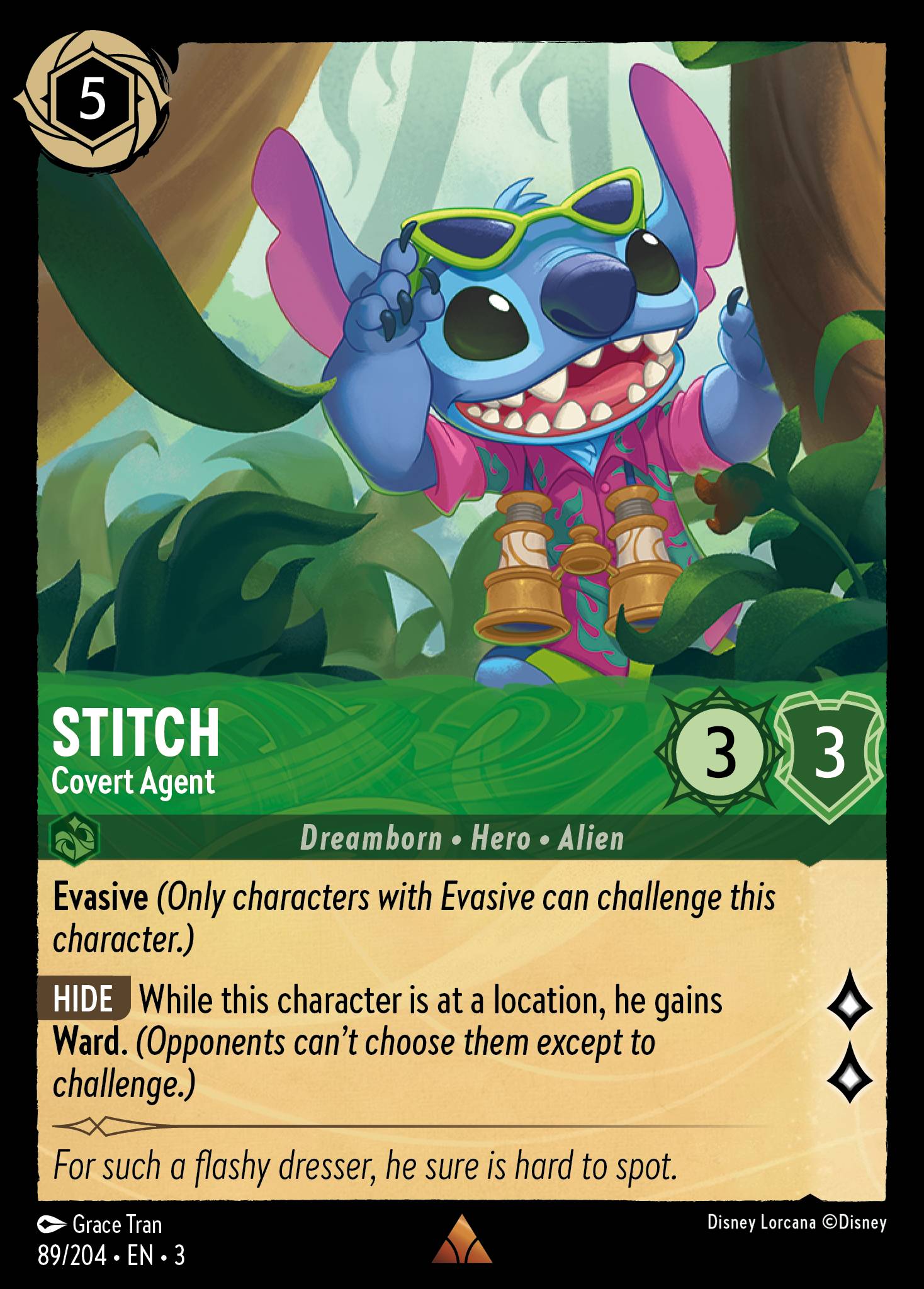 Stitch — Covert Agent Disney Lorcana card