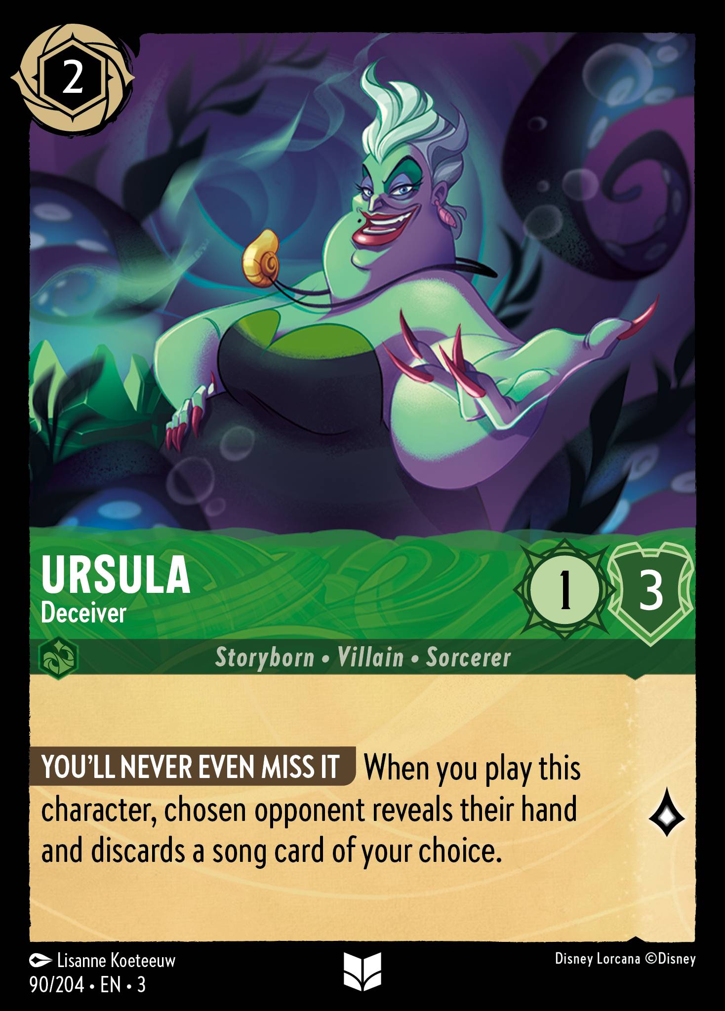 Ursula — Deceiver Disney Lorcana card