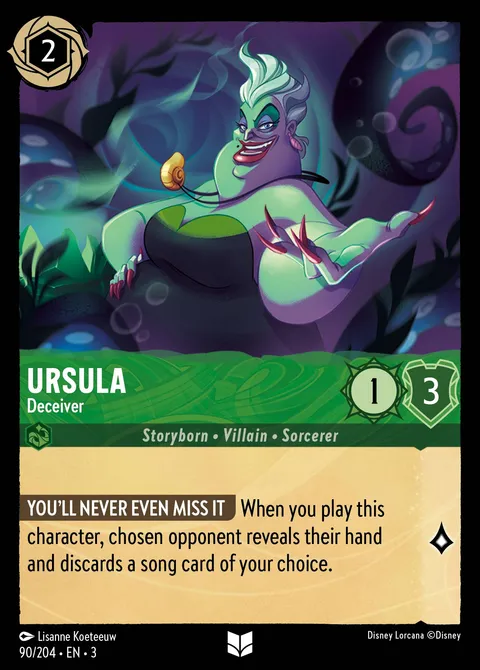 Ursula — Deceiver Disney Lorcana card