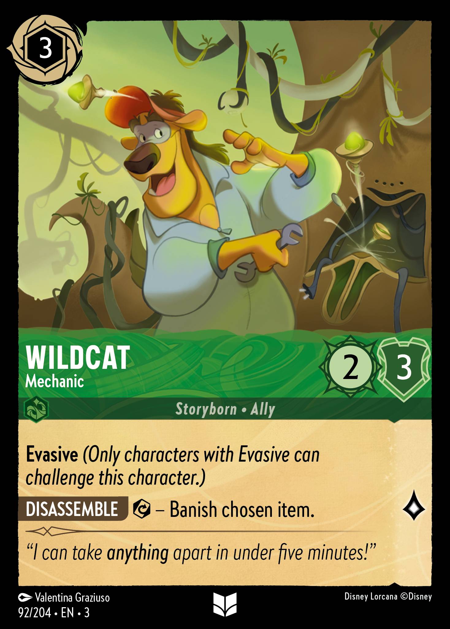 Wildcat — Mechanic Disney Lorcana card