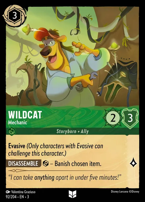Wildcat — Mechanic Disney Lorcana card
