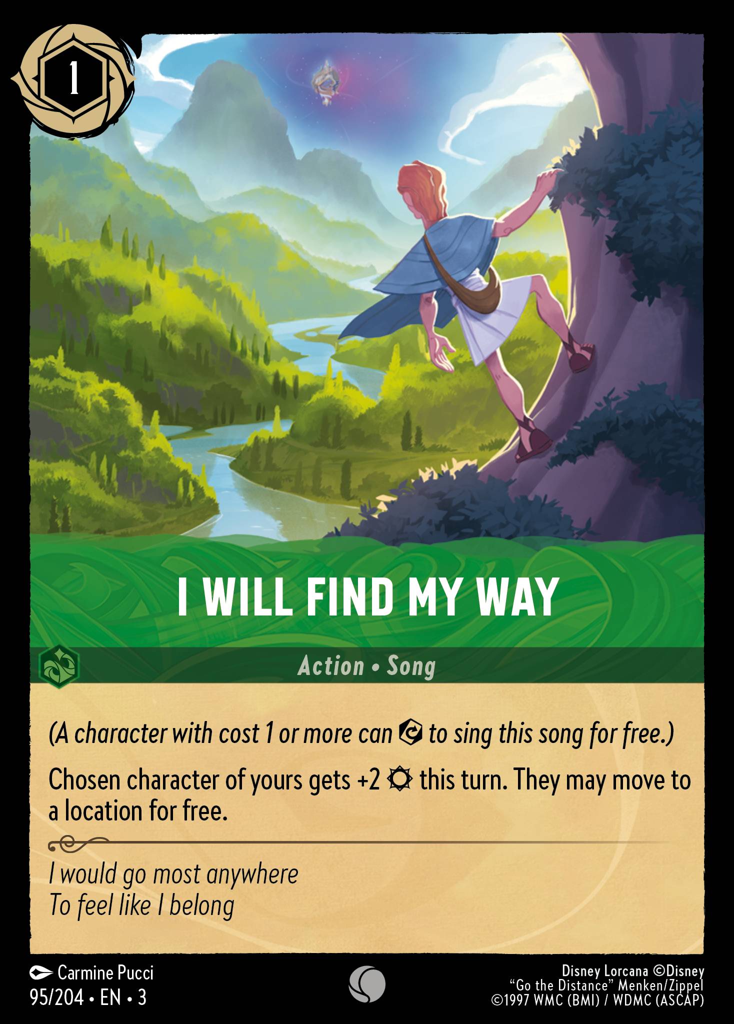 I Will Find My Way Disney Lorcana card