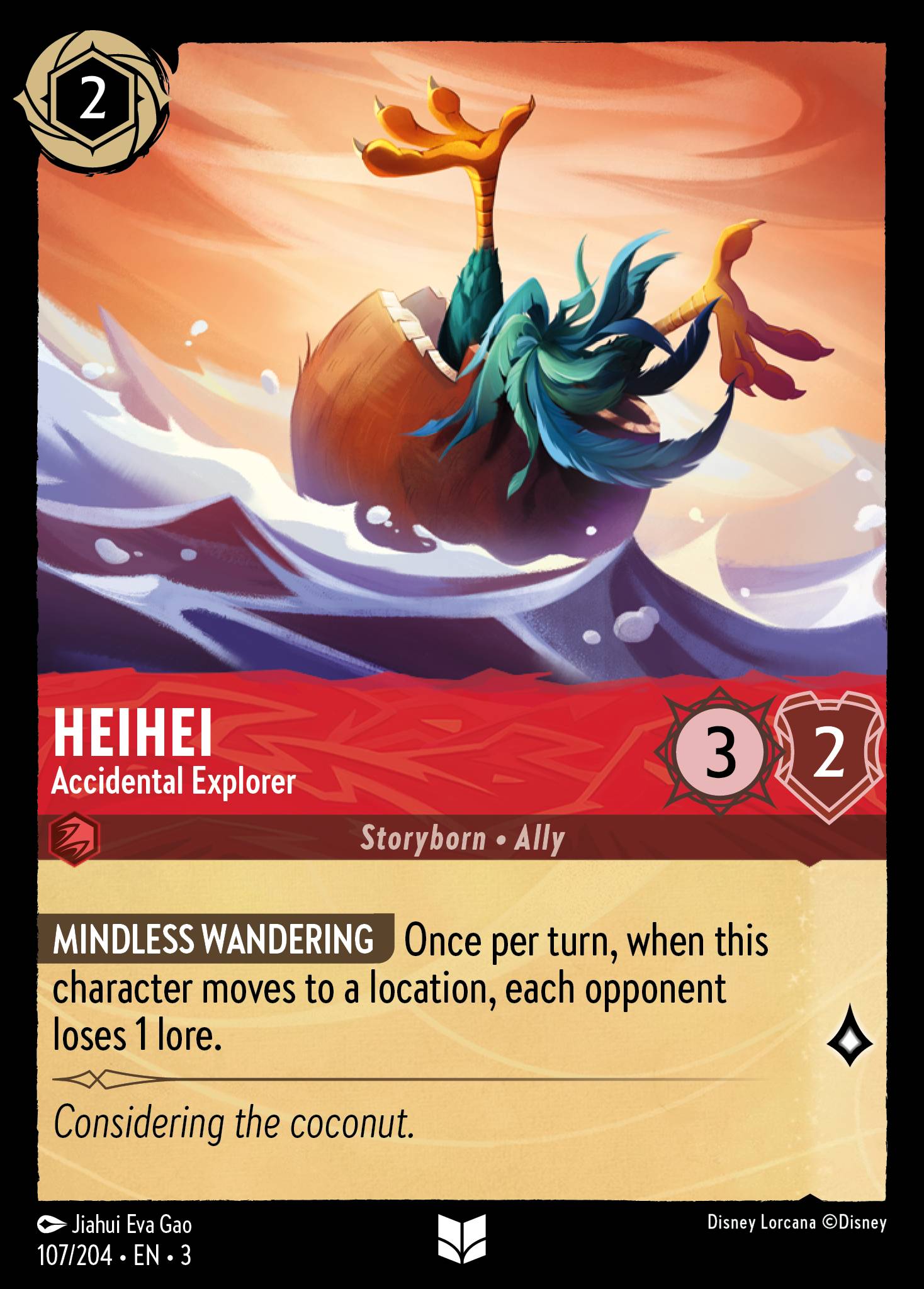 HeiHei — Accidental Explorer Disney Lorcana card