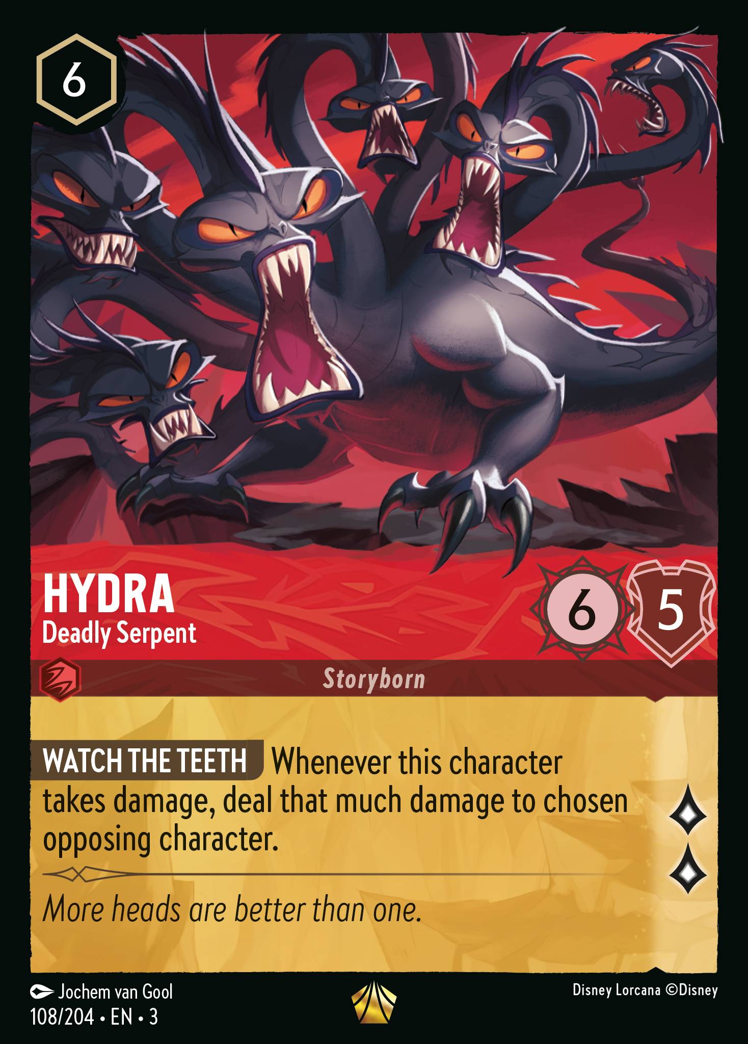 Hydra — Deadly Serpent Disney Lorcana card