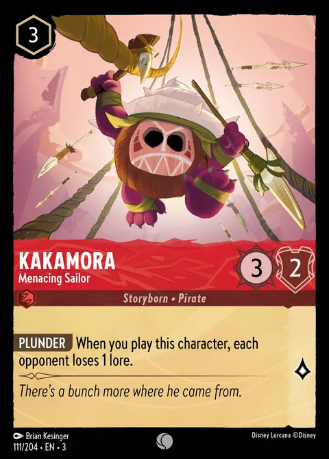 Kakamora — Menacing Sailor Disney Lorcana card