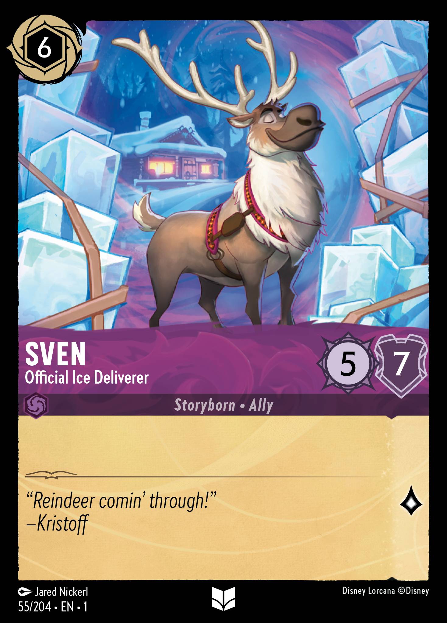 Sven — Official Ice Deliverer Disney Lorcana card