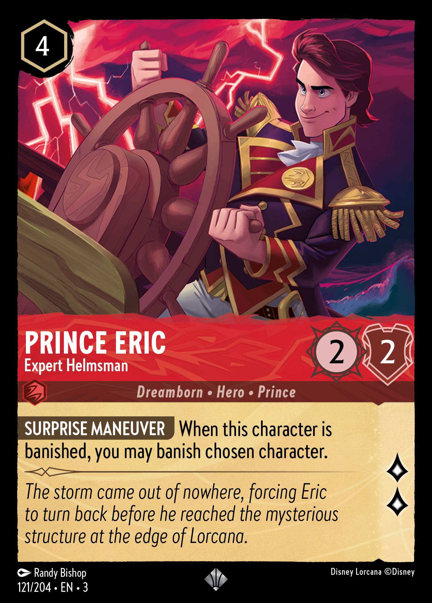Prince Eric — Expert Helmsman Disney Lorcana card