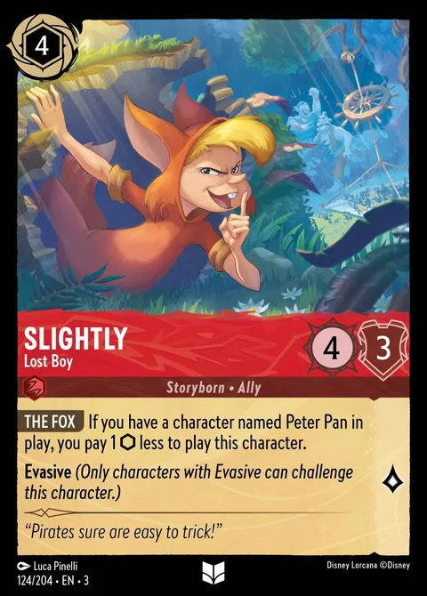 Slightly — Lost Boy Disney Lorcana card