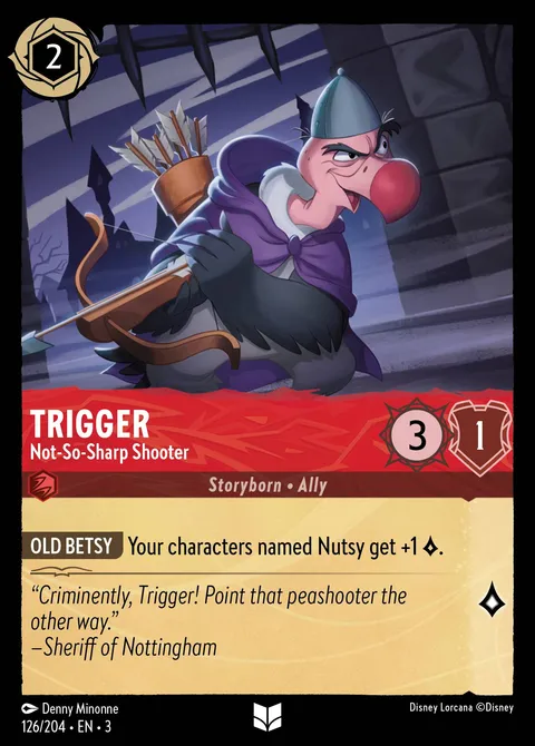Trigger — Not-So-Sharp Shooter Disney Lorcana card