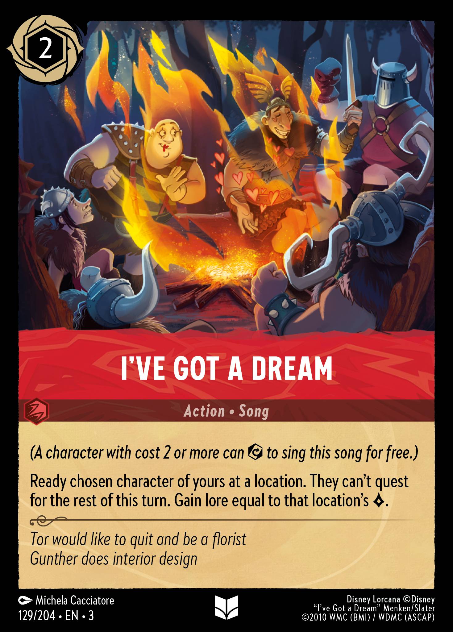 I've Got a Dream Disney Lorcana card