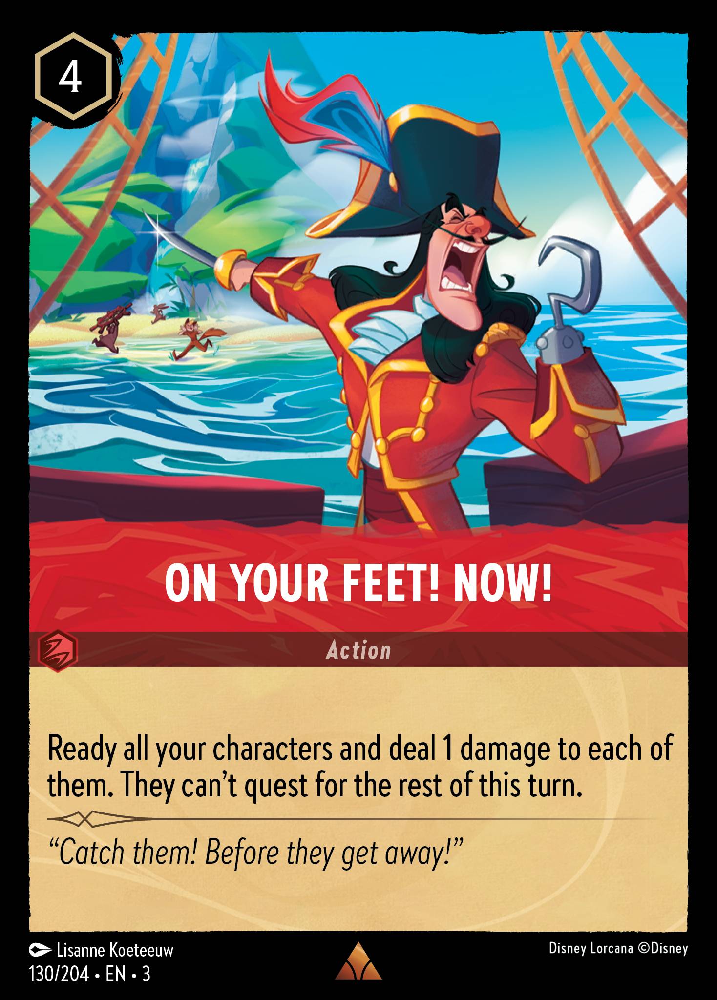 On Your Feet! Now! Disney Lorcana card