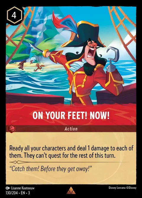 On Your Feet! Now! Disney Lorcana card