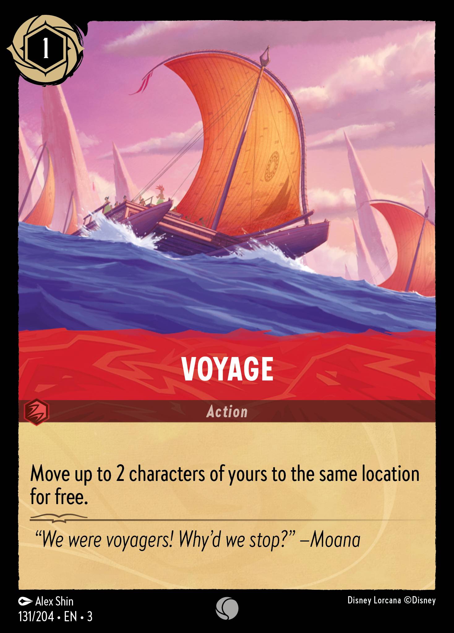 Voyage Disney Lorcana card