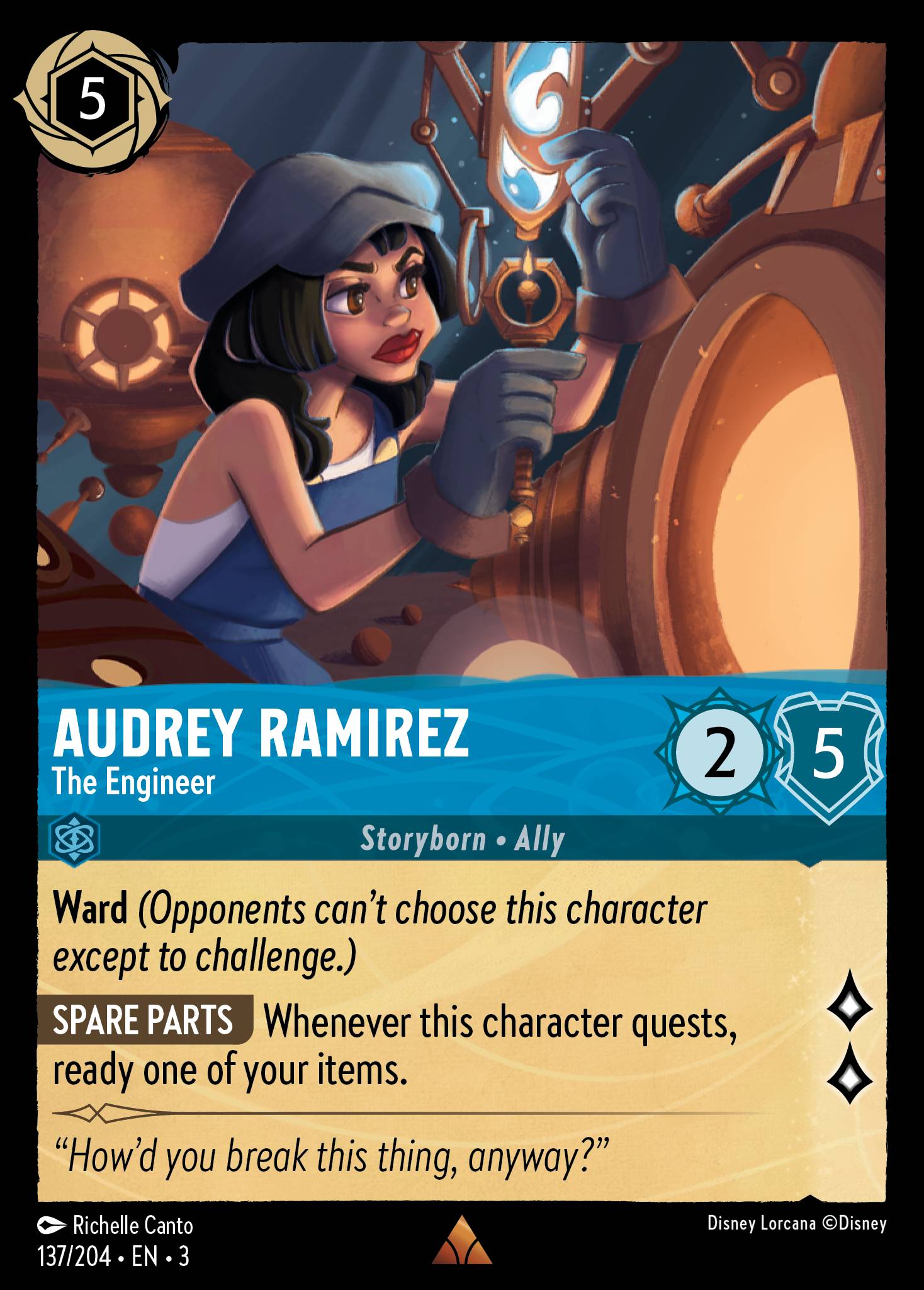 Audrey Ramirez — The Engineer Disney Lorcana card