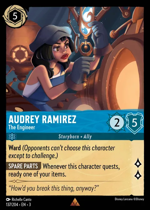 Audrey Ramirez — The Engineer Disney Lorcana card