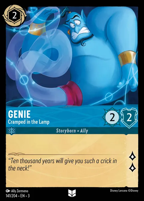 Genie — Cramped in the Lamp Disney Lorcana card
