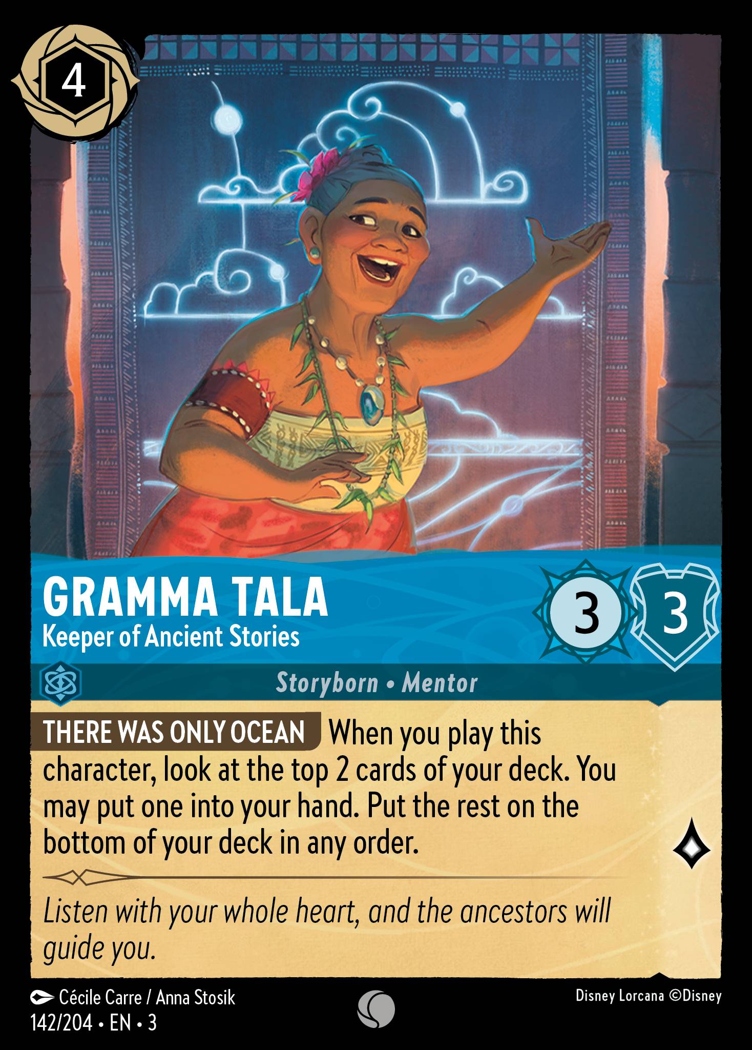 Gramma Tala — Keeper of Ancient Stories Disney Lorcana card