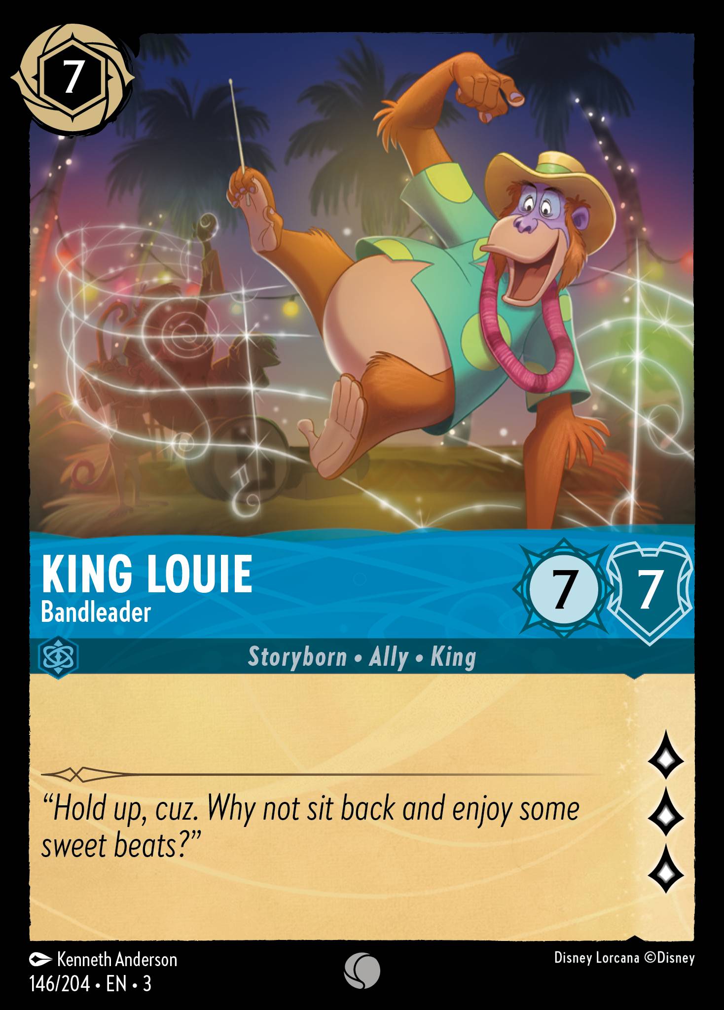 King Louie — Bandleader Disney Lorcana card