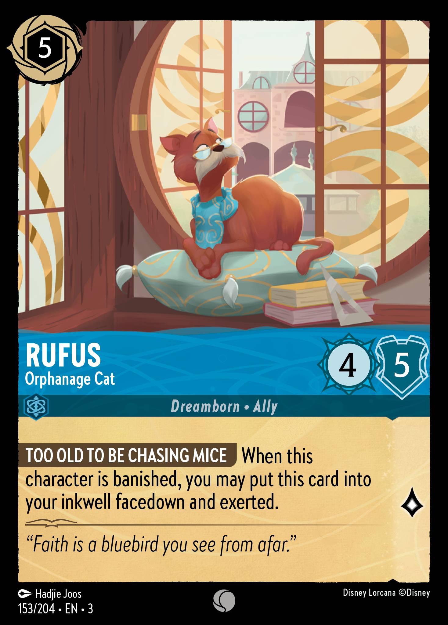 Rufus — Orphanage Cat Disney Lorcana card