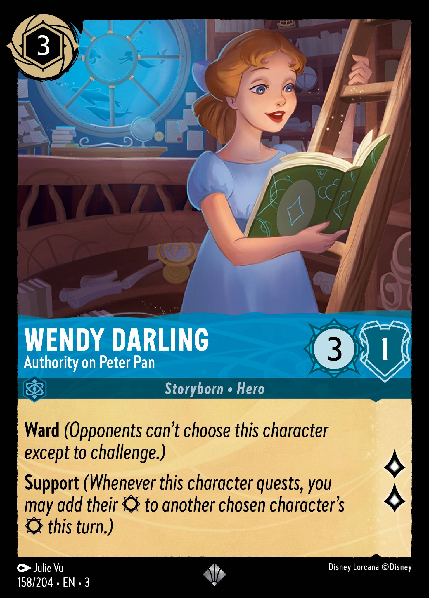 Wendy Darling — Authority on Peter Pan Disney Lorcana card