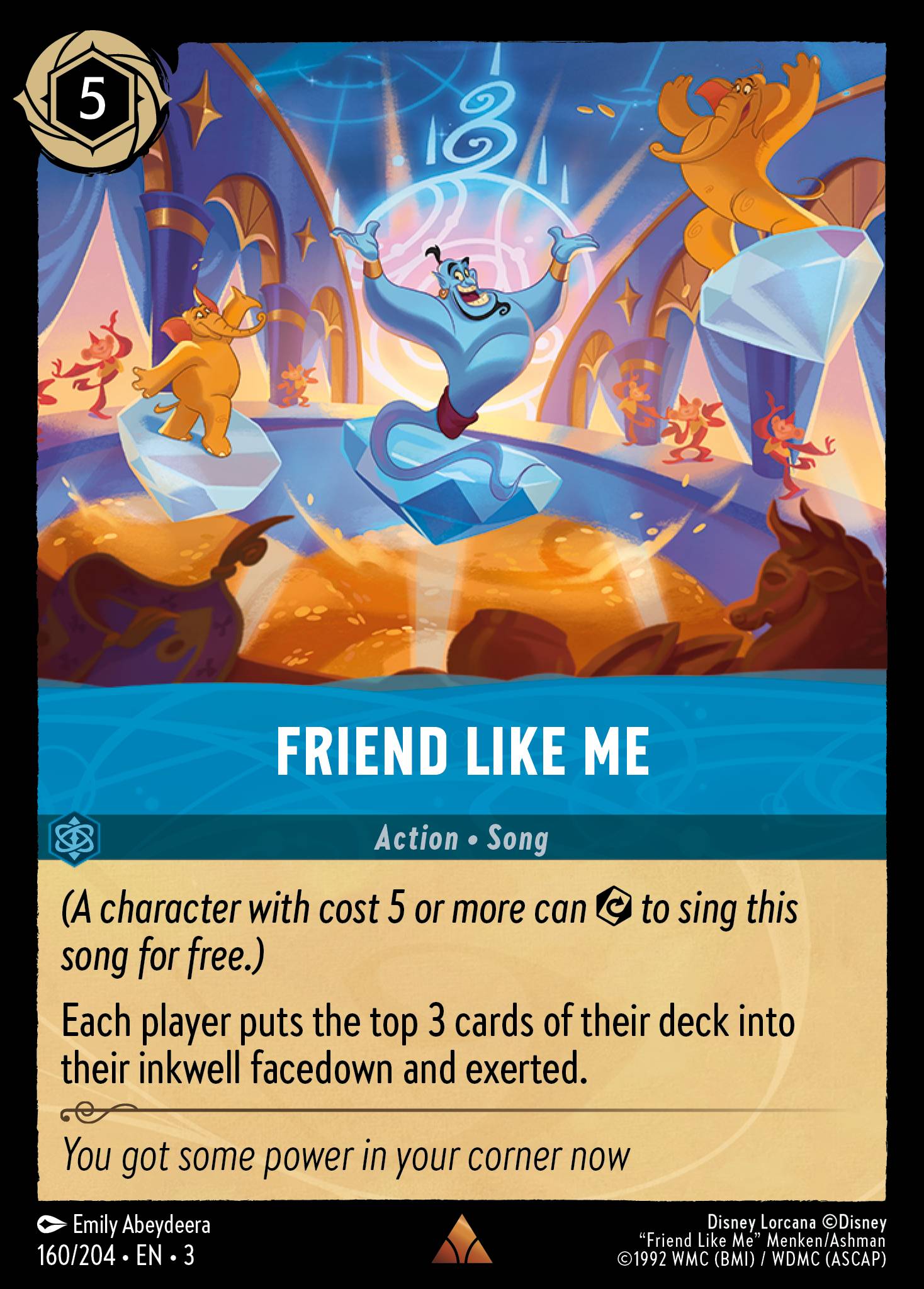 Friend Like Me Disney Lorcana card