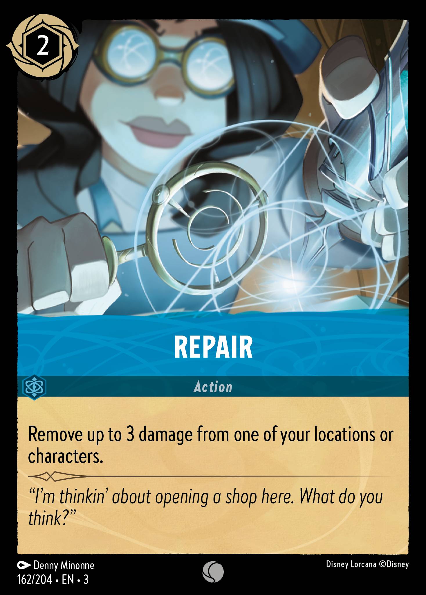 Repair Disney Lorcana card