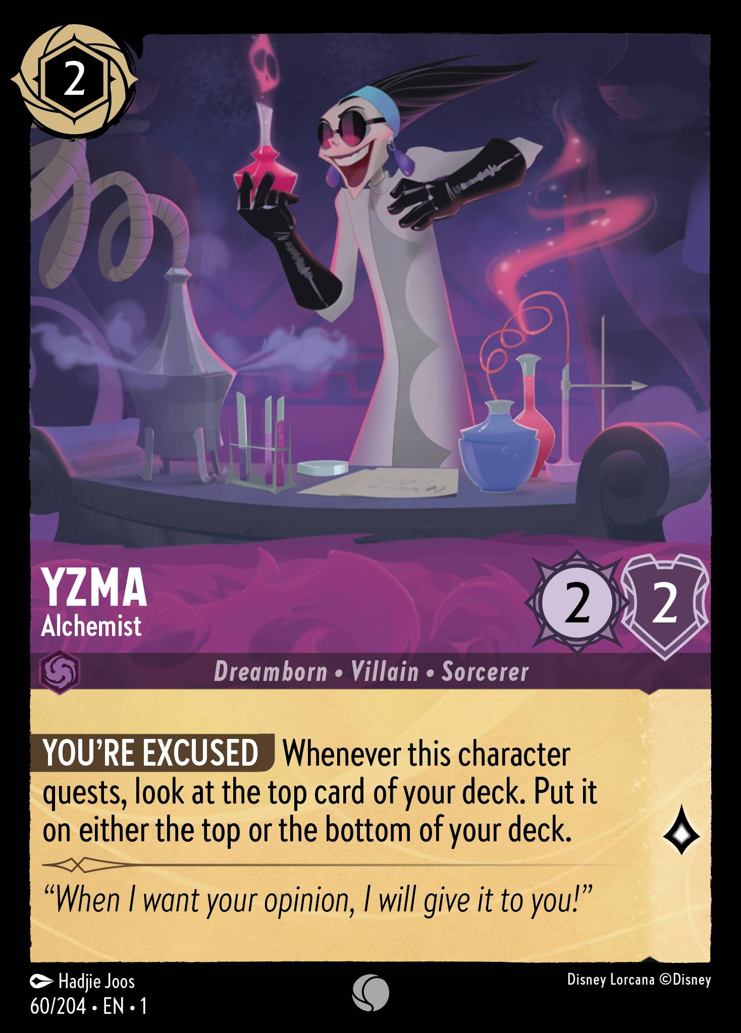 Yzma — Alchemist Disney Lorcana card