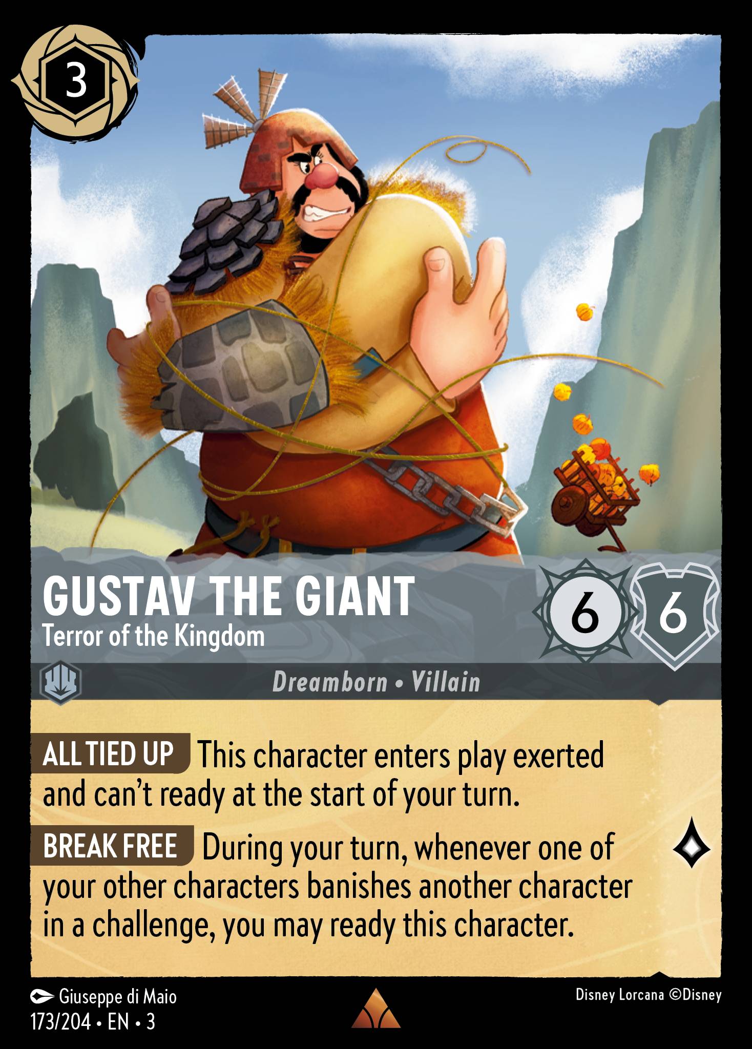 Gustav the Giant — Terror of the Kingdom Disney Lorcana card