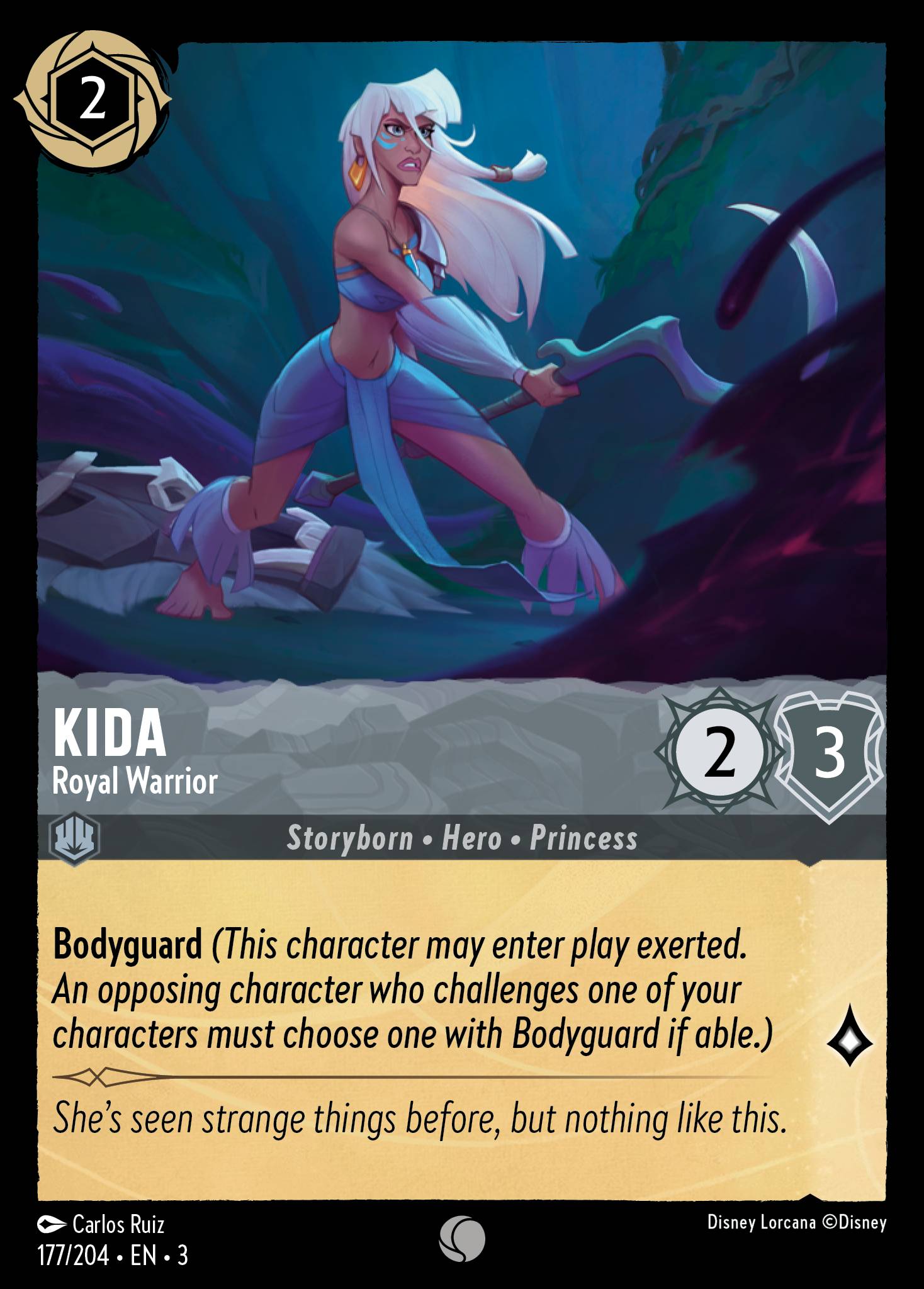 Kida — Royal Warrior Disney Lorcana card