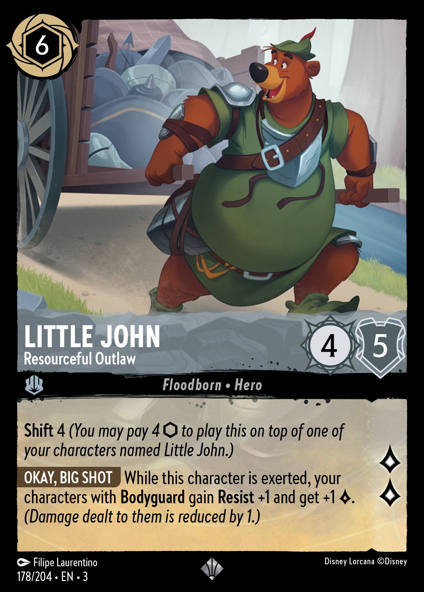 Little John — Resourceful Outlaw Disney Lorcana card