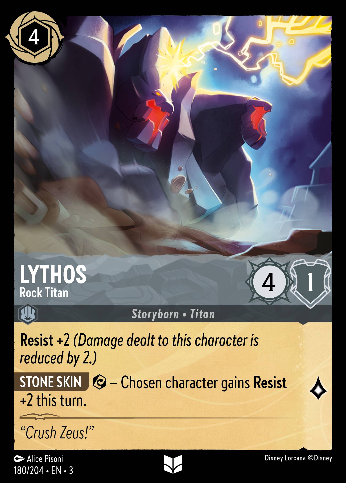 Lythos — Rock Titan Disney Lorcana card