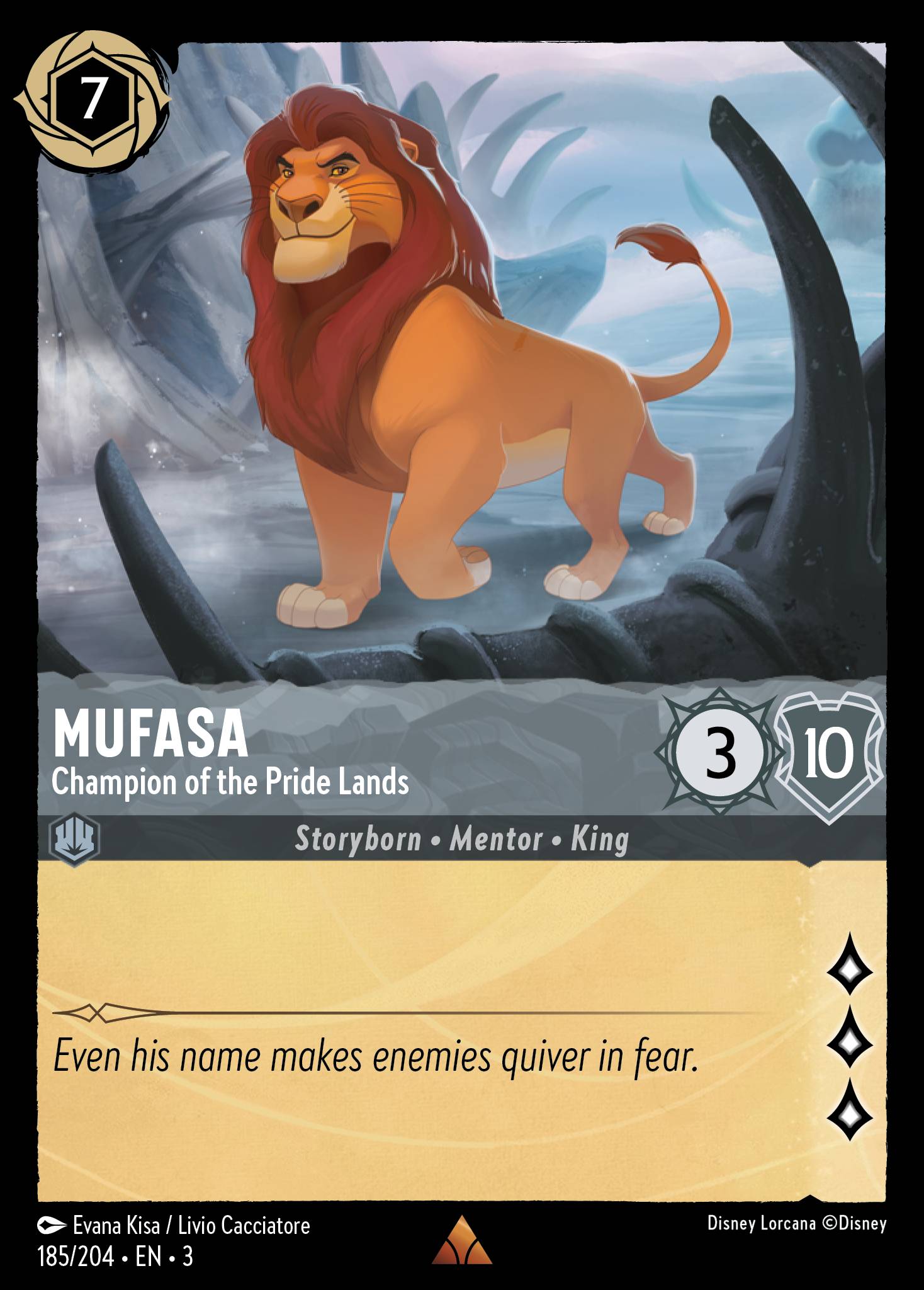 Mufasa — Champion of the Pride Lands Disney Lorcana card