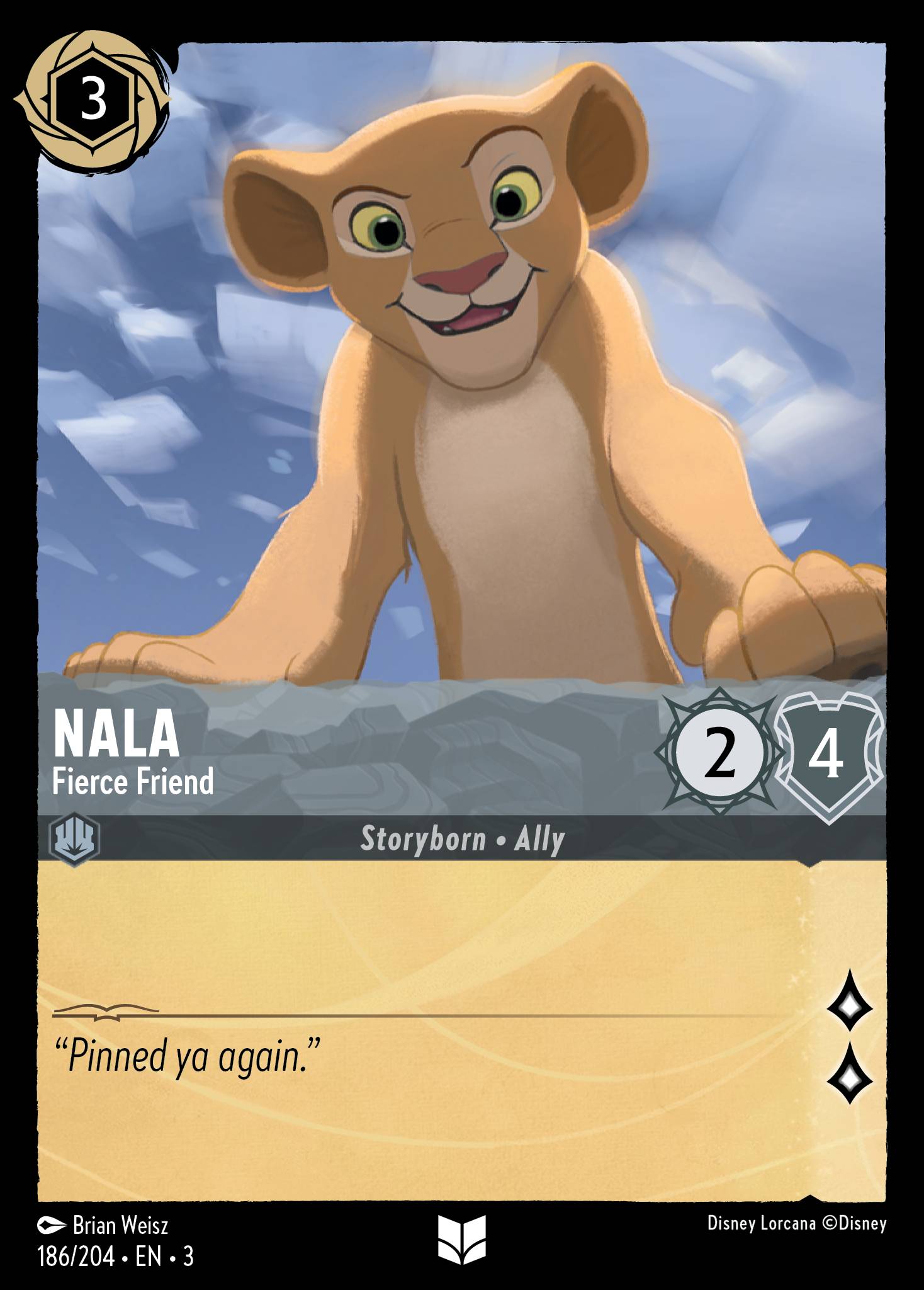 Nala — Fierce Friend Disney Lorcana card