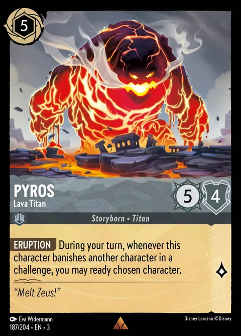 Pyros — Lava Titan Disney Lorcana card