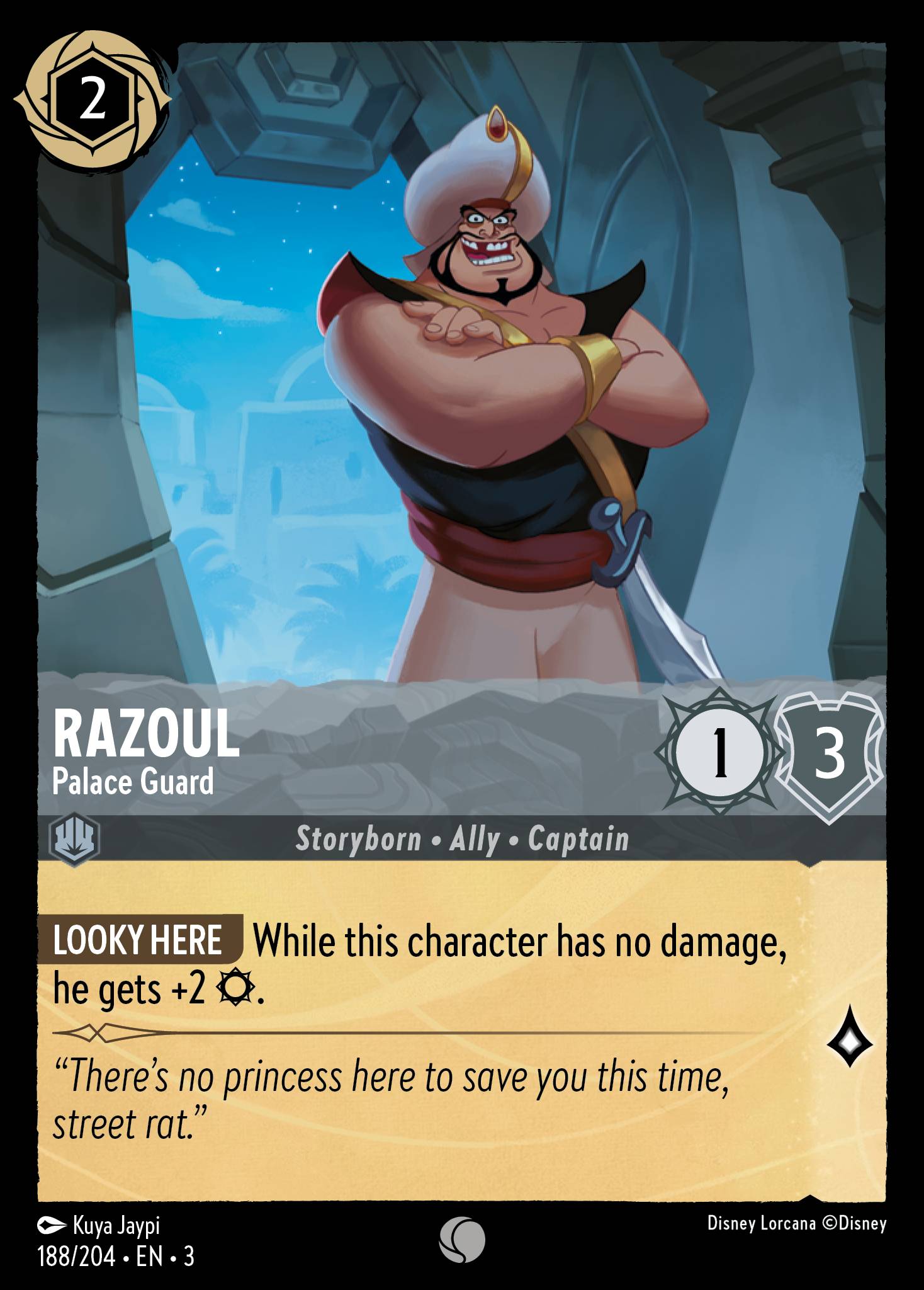 Razoul — Palace Guard Disney Lorcana card