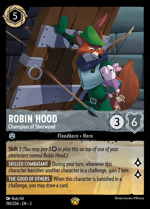 Robin Hood — Champion of Sherwood Disney Lorcana card