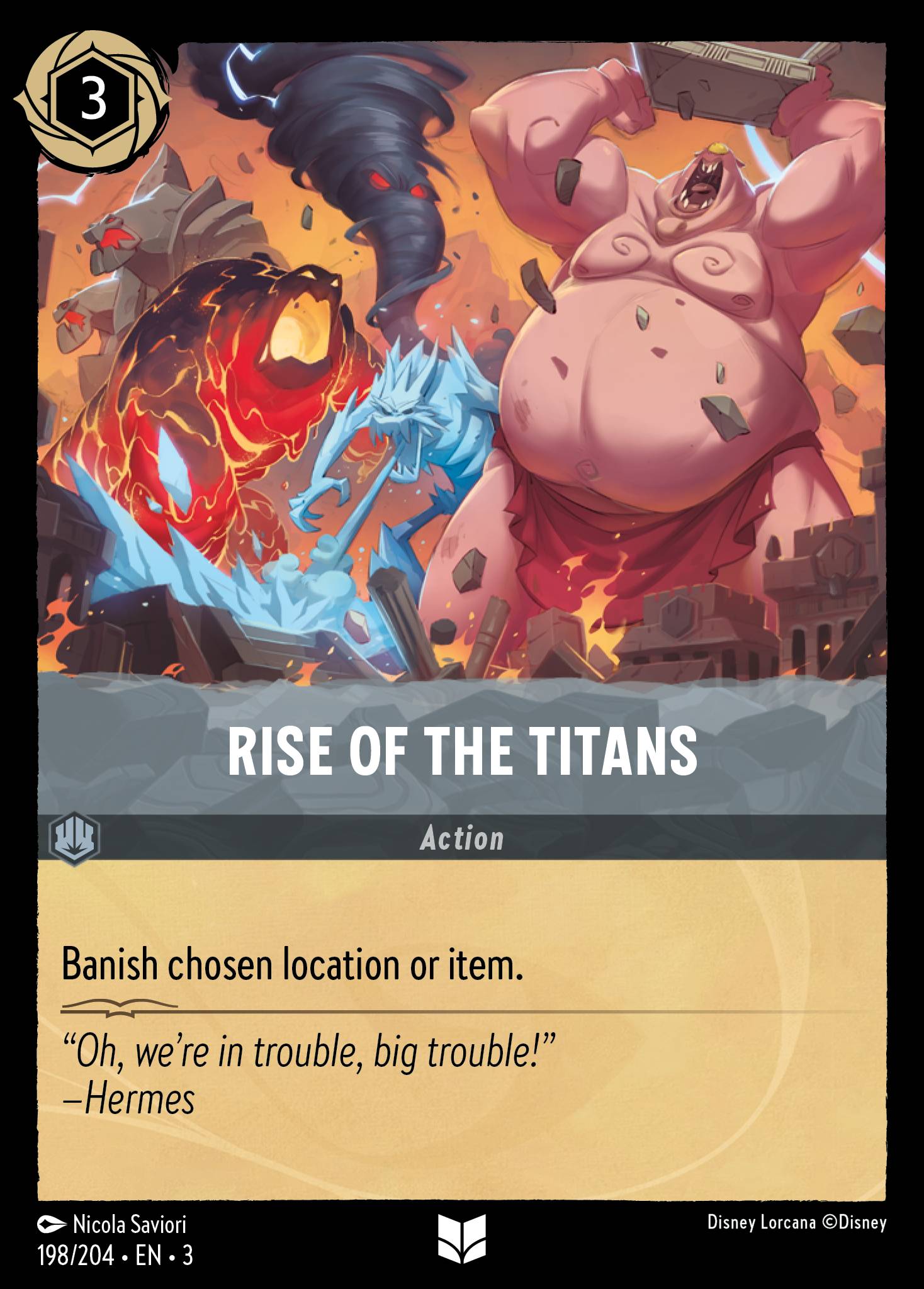 Rise of the Titans Disney Lorcana card